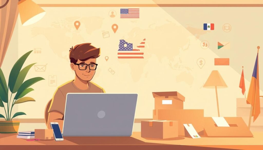 美國代購服務示意圖